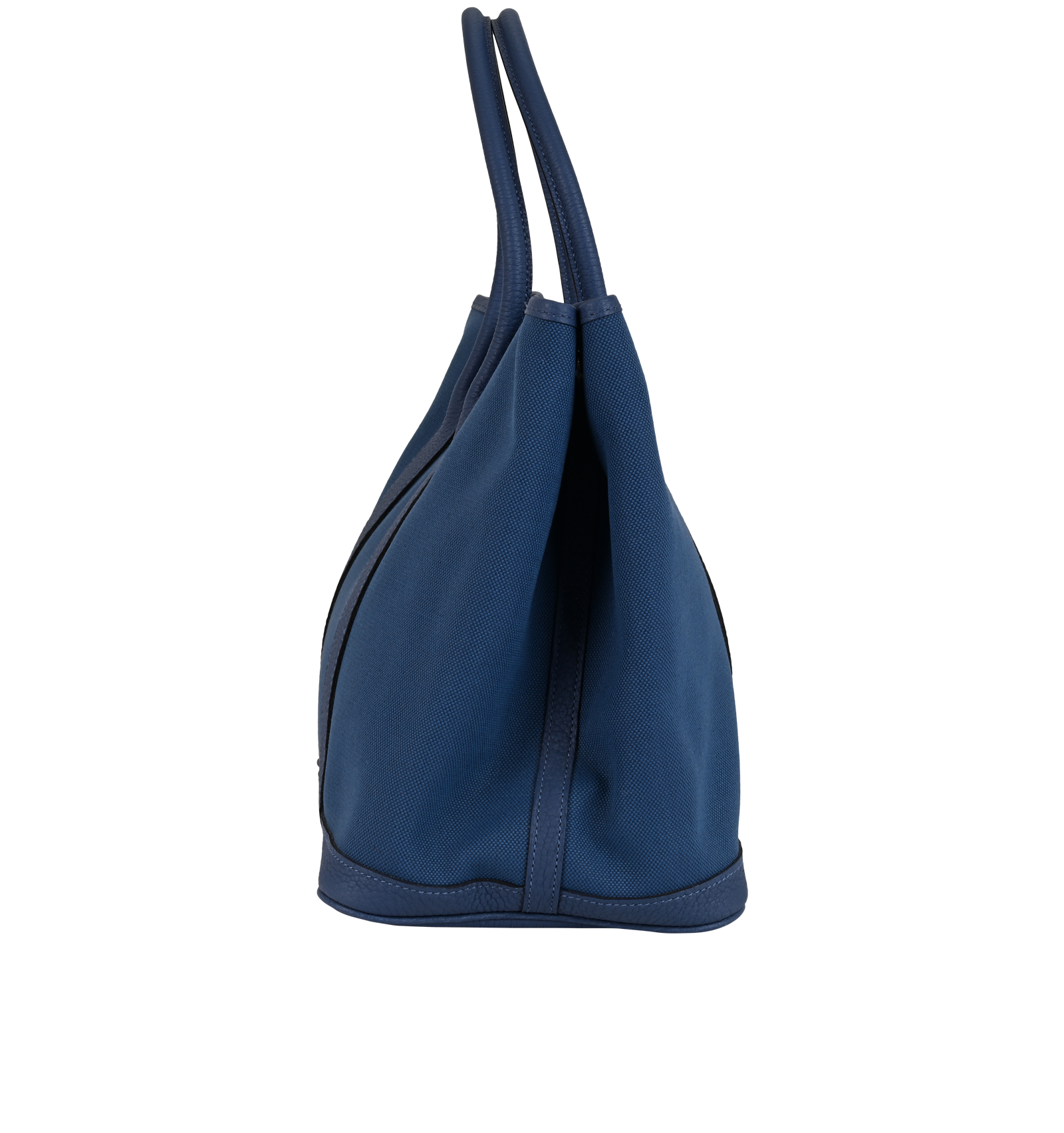 Garden Party 36, &pound;1,800, Handbags, Blue, Canvas/Leather, Side view